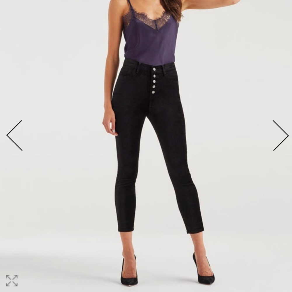 7 for all mankind velvet skinny jeans